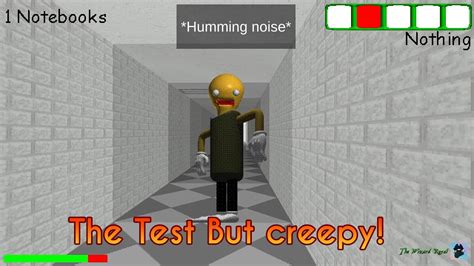 New Character The Test But Creepy Baldi S Basics Plus Early Access