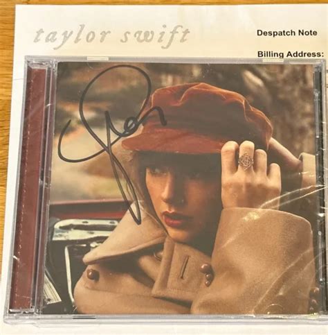 Taylor Swift Red Taylors Version Signed Cd Brand New Wrapped £