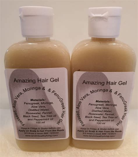 Amazing Flaxseed Aloe Vera Moringa Fenugreek Hair Gel With Etsy