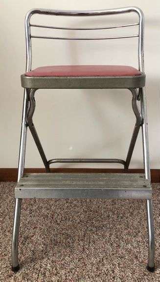 Vintage Step Stool Seat H L D Step Ladder H