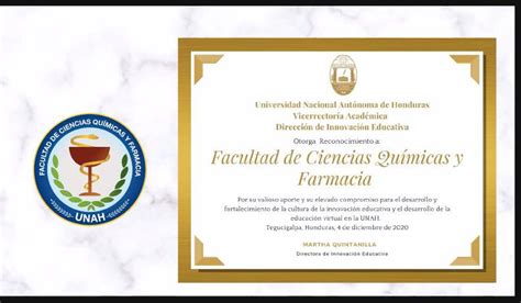 Qu Mica Y Farmacia Recibe Reconocimiento Por Proyecto De Innovaci N