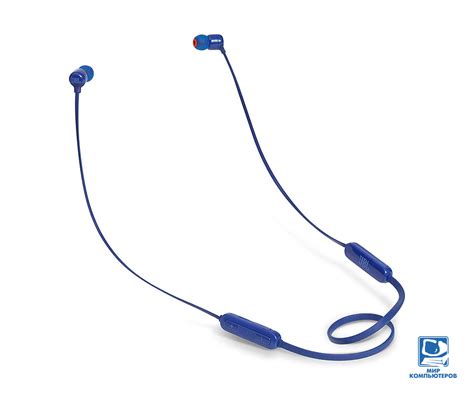 Купить Наушники-капельки с микрофоном (Беспроводные) JBL T110BT Blue в ...