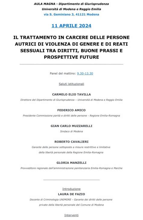 IL TRATTAMENTO IN CARCERE DELLE PERSONE AUTRICI DI VIOLENZA DI GENERE E