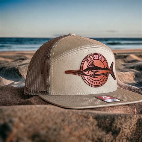 Custom Richardson 168 Leather Patch Trucker Hat Richardson 168 7 Panel