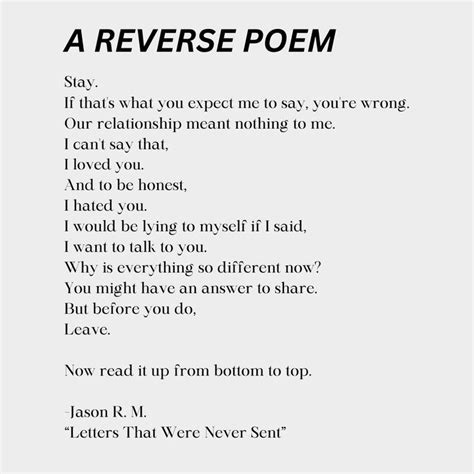 The Poem Is Written In Black And White