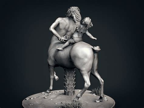 Old Centaur Teased By Eros Cupid Sculpt Zbrushcentral