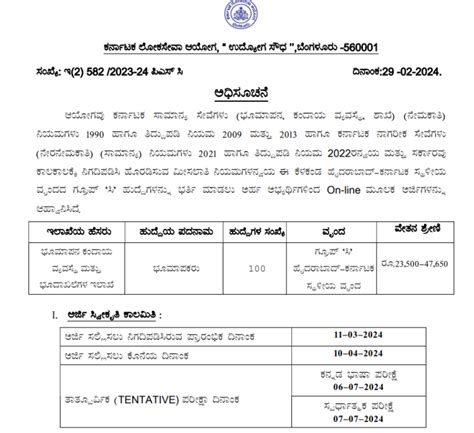 KPSC Land Surveyor Recruitment 2024 All Exam Review