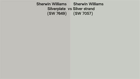 Sherwin Williams Silverplate Vs Silver Strand Side By Side Comparison