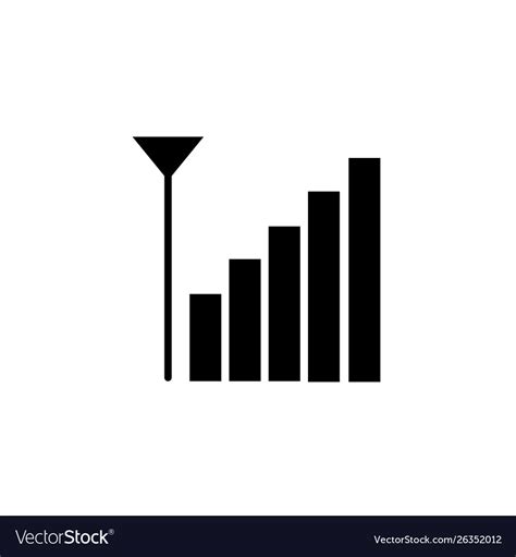 full signal icon sign  white royalty  vector image