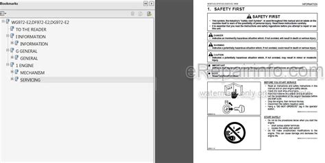 Kubota Wg972 E2 Df972 E2 Dg972 E2 Workshop Manual Gasoline Lpg Natural