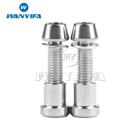 Wanyifa Titanium Nut M5 Titanium Bolt M5x16 18 20mm With Washer Hex