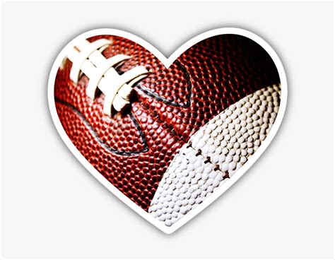 Football Heart Sticker - American Hd Football, HD Png Download ...