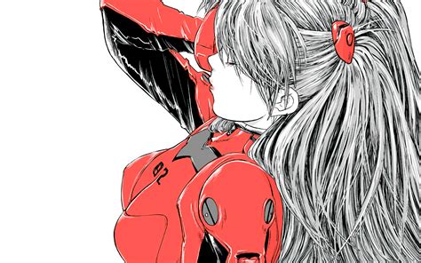 Fond D Cran Illustration Anime Neon Genesis Evangelion Asuka