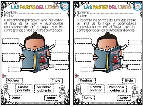 Partes Del Libro Spanish Classroom Activities Spanish Writing Dual