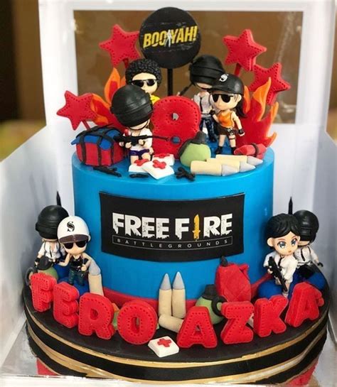 Cake For Free Fire Lovers Fire Cake Cake Boy Birthday Cake