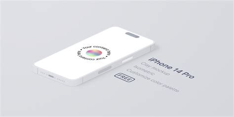 IPhone 14 Pro Clay Mockup With Dynamic Island Figma Community