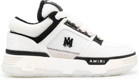 Amiri Ma Leren Sneakers Wit Schoenen Nl