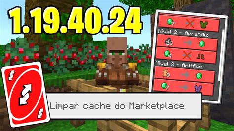 Minecraft Pe 1 19 40 24 Novo Botão Correções E Reversões Bedrock