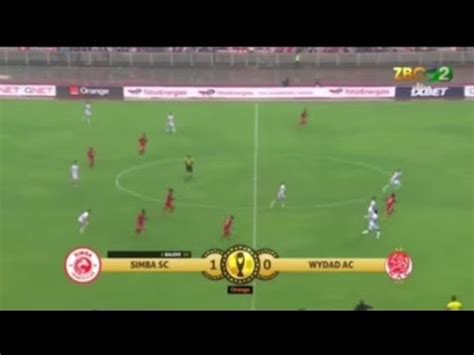 Live Simba Sc Vs Wydad Casablanca Goli La Jean Baleke Caf