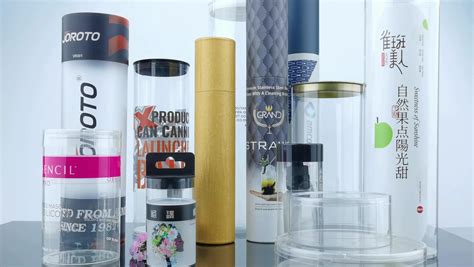 Small Pvcpet Clear Plastic Cylinder Packaging Storage Containers Tube