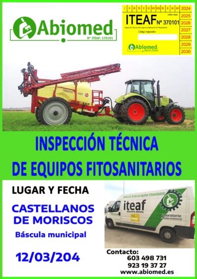 InspecciÓn TÉcnica De Equipos Fitosanitarios Castellanos De Moriscos