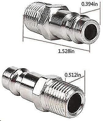 Pcs Air Line Connectors Euro Airline Hose Compressor Fittings