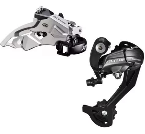 Cambio Dianteiro E Traseiro Shimano Altus 9v M370 Parcelamento Sem Juros