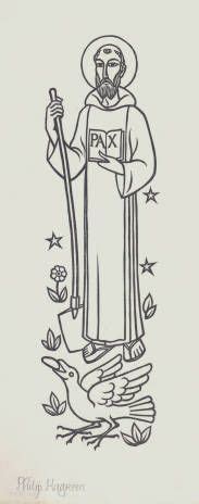 Saint Benedict Coloring Page Coloring Pages