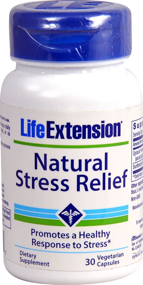 Life Extension Natural Stress Relief 30 Vegetarian Capsules Vitacost