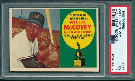 Lot Detail Topps Willie Mccovey Psa Rookie