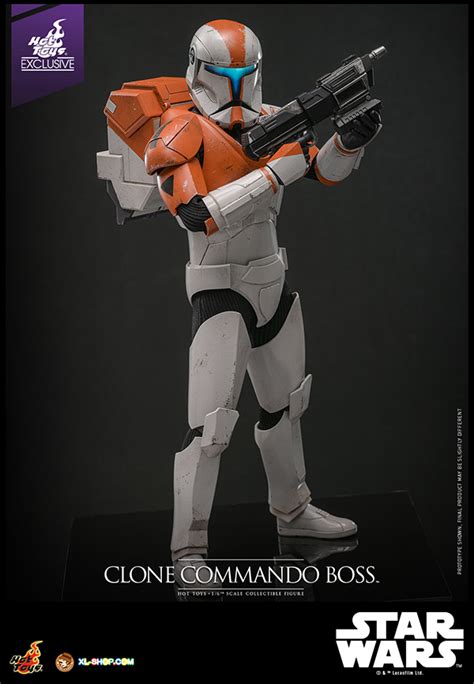 Hot Toys TMS151 Star Wars The Clone Wars 1 6th Scale Clone Commando Boss Collectible