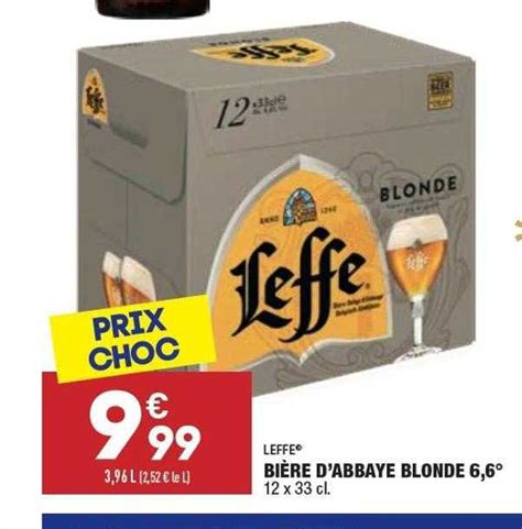 Offre Bière D abbaye Blonde 6 6 Leffe chez Aldi