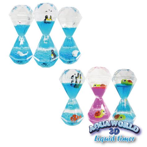 Aqua World 3d Liquid Timer Double Diamond Shape Ocean Series Fy8 F025 C