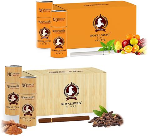 Buy Royal Swag Ayurvedic Herbal Cigarette Combo Pack Of Fruta And