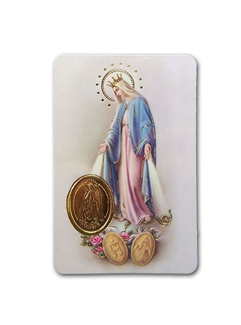 Miraculous Medal Prayer Card - Piety Stall