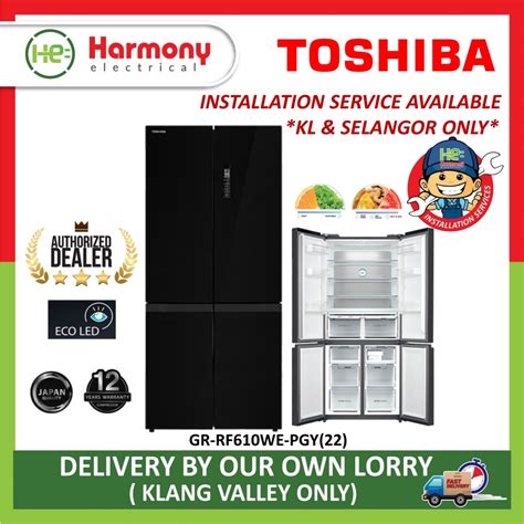 Free Delivery Install Kl Toshiba 556l 4 Doors Inverter Fridge Multi