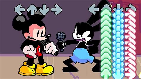 Fnf React To Vs Fnf Ejected But Mickey Mouse Oswald Sings It Fnf The