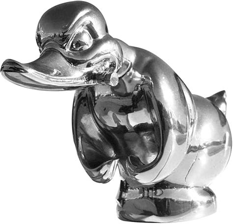 LYTGTOP Angry Duck Kühlerfigur Wütende Gummiente Kühlerfigur Angry