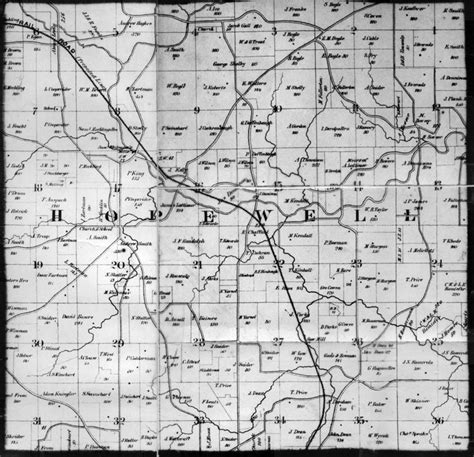 1859 Plat Map Of Perry County Ohio Hopewell Twp Hopewell Perry