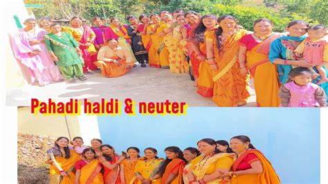 Haldi Ceremony Uttarakhand Traditional Marriage Pahadi Shadi New