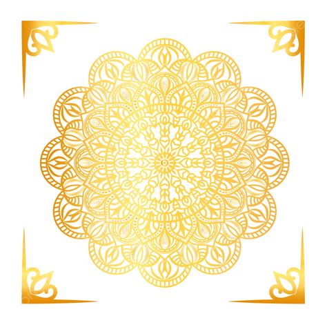 Luxury Mandala Transparent Background In Islamic Arabesque Style