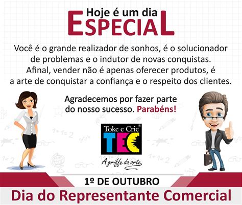 Toke E Crie De Outubro Dia Do Representante Comercial