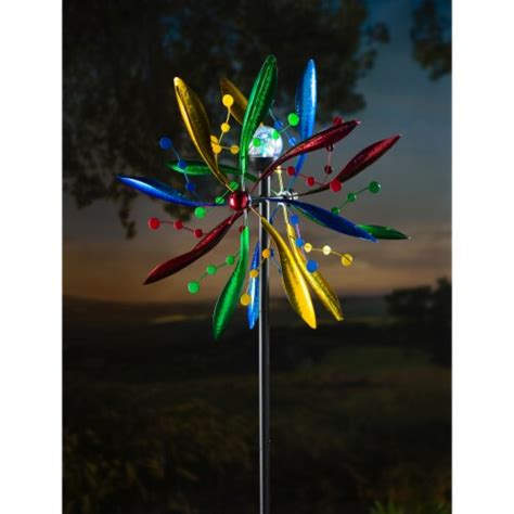 Evergreen 75 Solar Wind Spinner Multi Color Leaves One Size Kroger