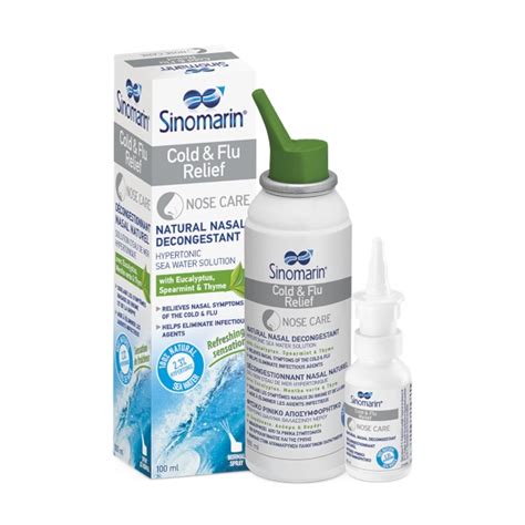 Order Sinomarin Cold Flu Relief Nasal Spray 100 Ml Clear Your