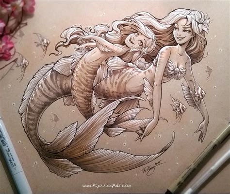 The Art Of Kellee Riley Mermaid Tattoos Mermaid Art Mermaid Artwork