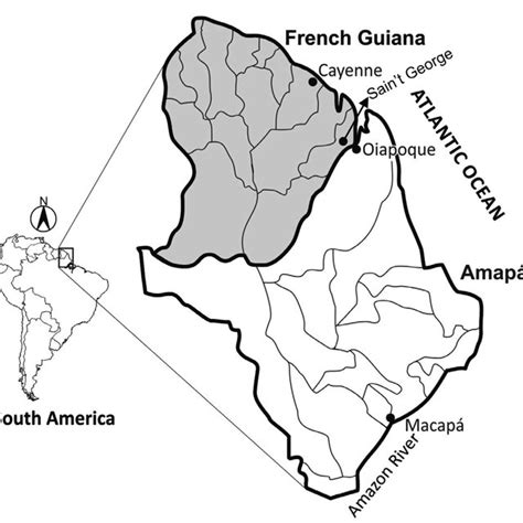 Map Of The Brazilian Amazon Region Showing The Locations Of The Two
