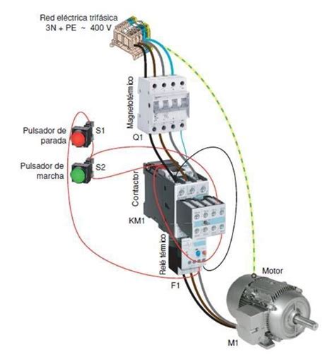 Diagrama De Arranque Y Paro De Un Motor Monofasico Coparoman