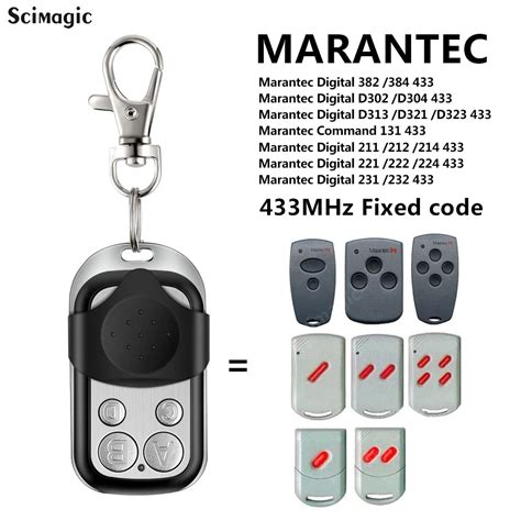 433 92MHz MARANTEC Digital 382 384 D302 D304 D313 D321 211 212 214