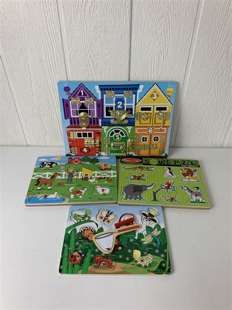 BUNDLE Melissa & Doug Wooden Puzzles