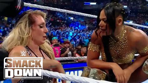 Charlotte Flair Vs Iyo Sky Bianca Belair Returns Wwe Smackdown Highlights 102023 Wwe On